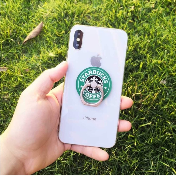 2PCS Starbucks Coffee Phone Rings - Picture 2 of 5
